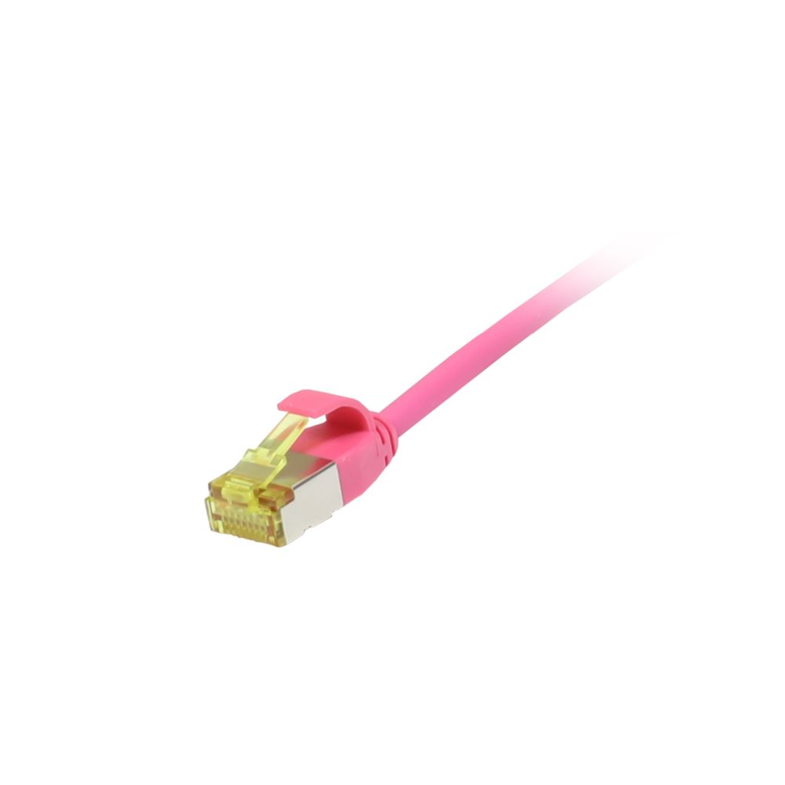 Synergy21 Patch Cable RJ45 CAT6A 500Mhz 0.15m magenta U/FTP Slimline Round 3.8mm TPE/LSZH