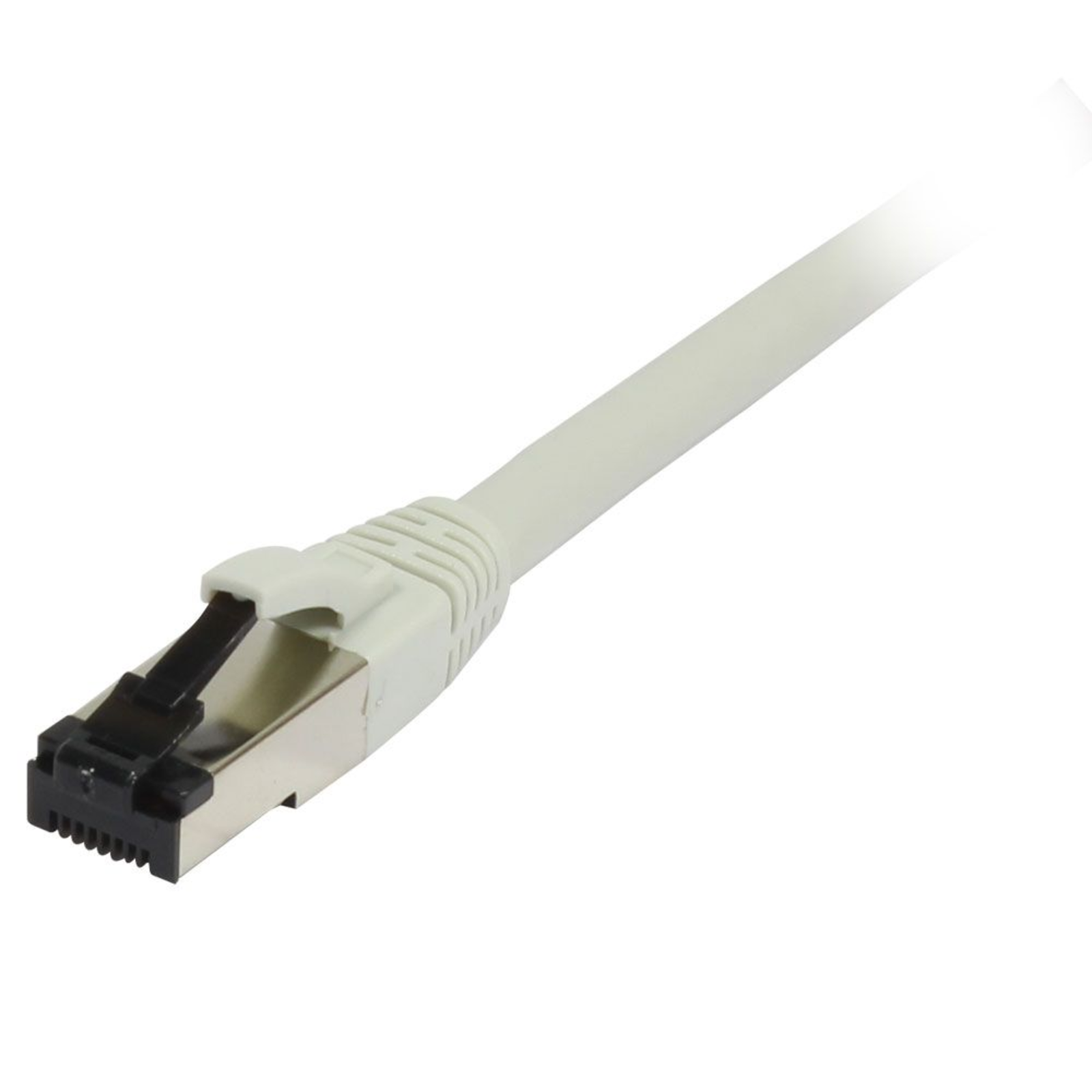 Synergy21 Patch Cable RJ45 CAT8.1 2000Mhz 0.25m Gray S-STP(S/FTP) TPE(Ultra SuperFlex) AWG26