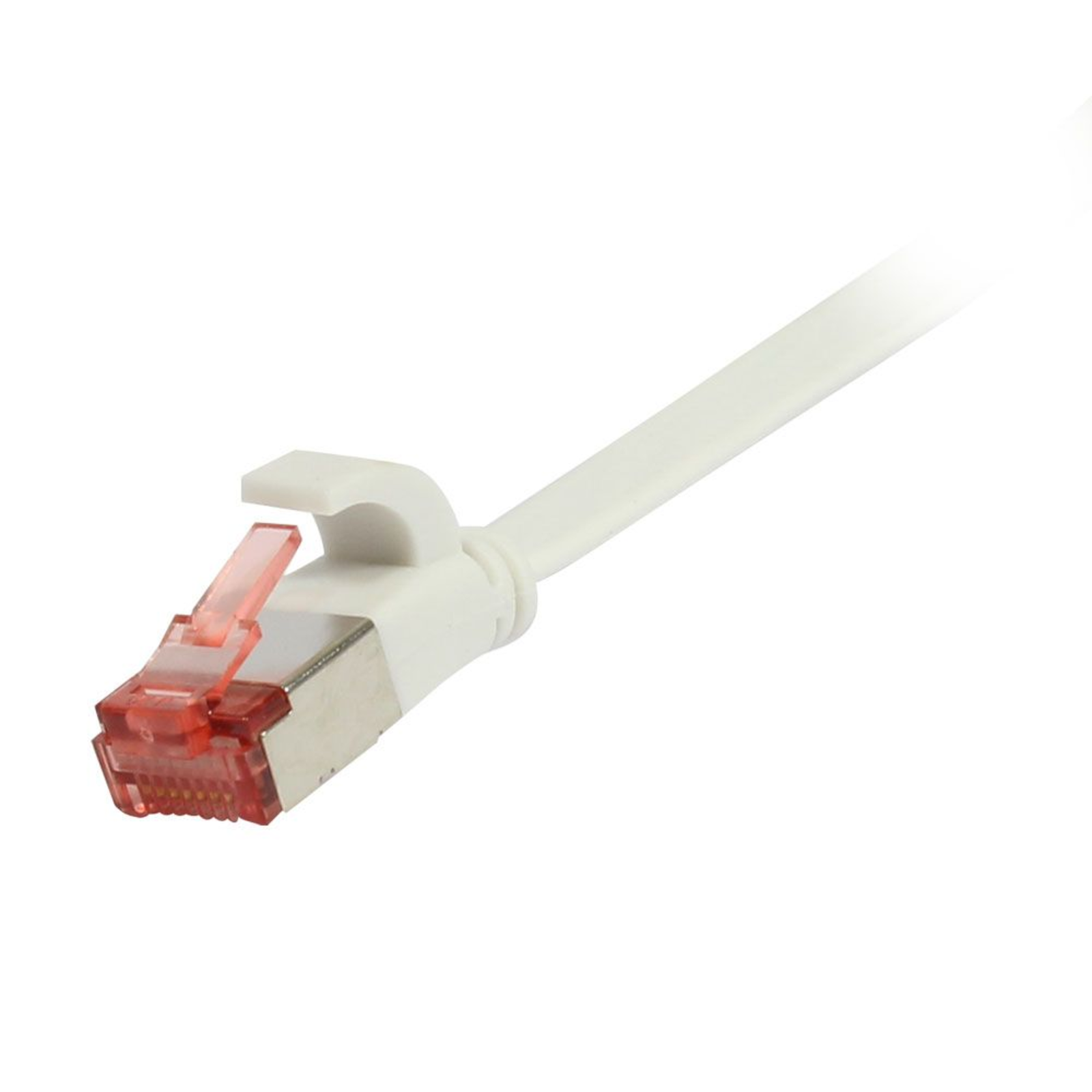 Synergy 21 Patch Cable RJ45 CAT6 250Mhz 1.0m White FTPU/FTP TPESuperflex Flat Digital/Data Network