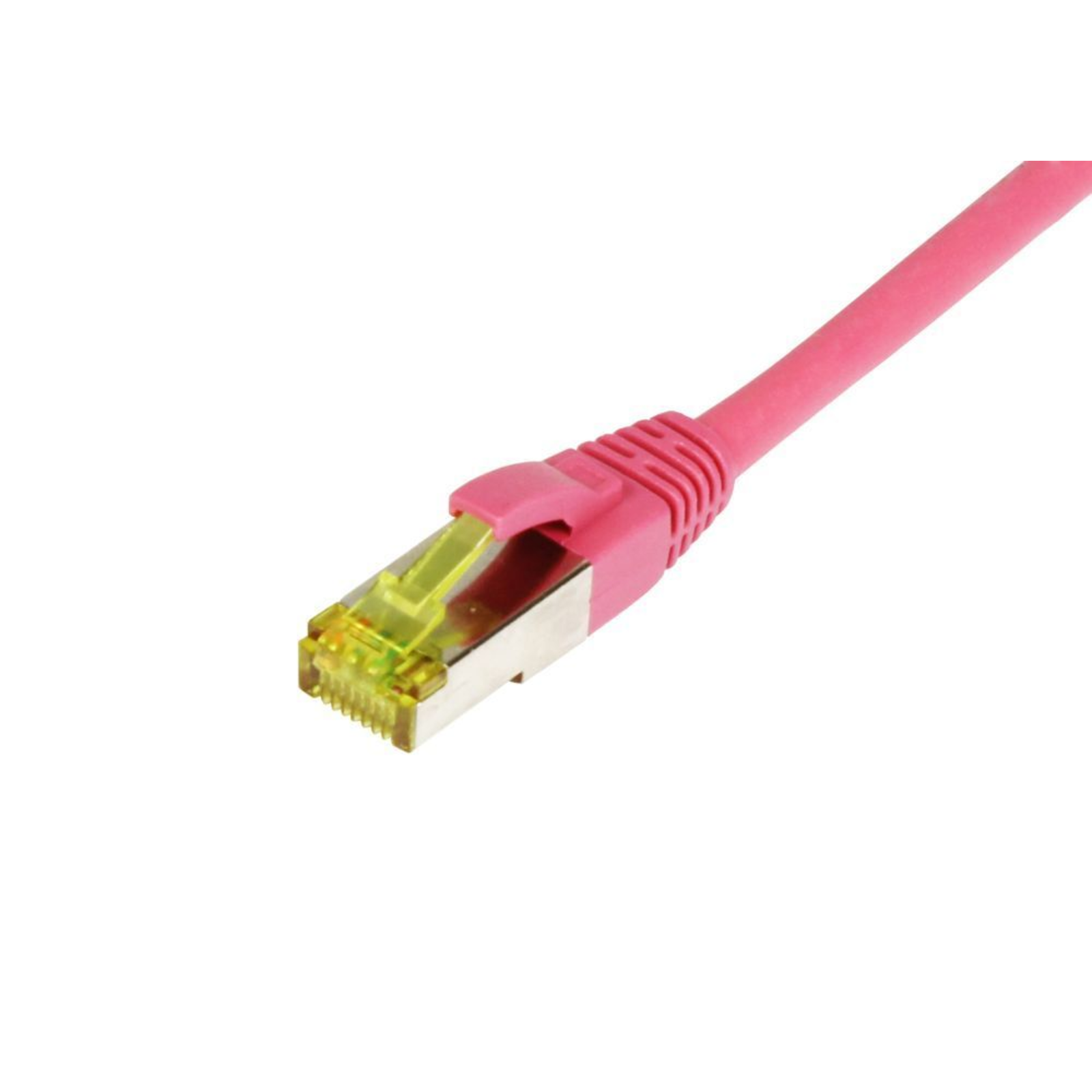 Synergy21 Cable Patch-RJ45 S-STP(S/FTP) 500Mhz 15.0m CAT6A magenta TPE/LSZH(Ultraflex) AWG26 CAT7