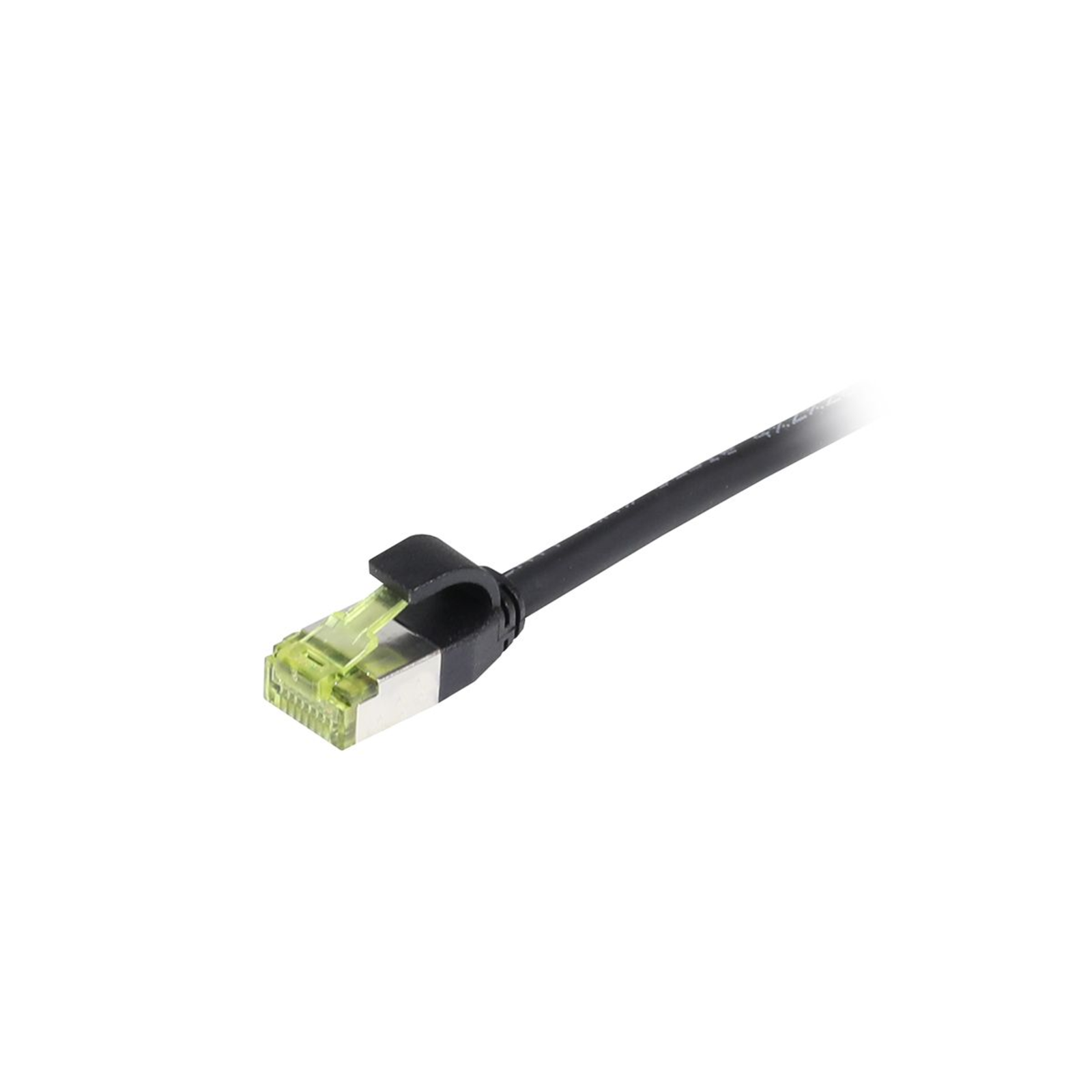 Synergy 21 Patch Cable RJ45 CAT6A 500Mhz Black S/FTP Slimline Round D Cable Digital/Data (S217921)