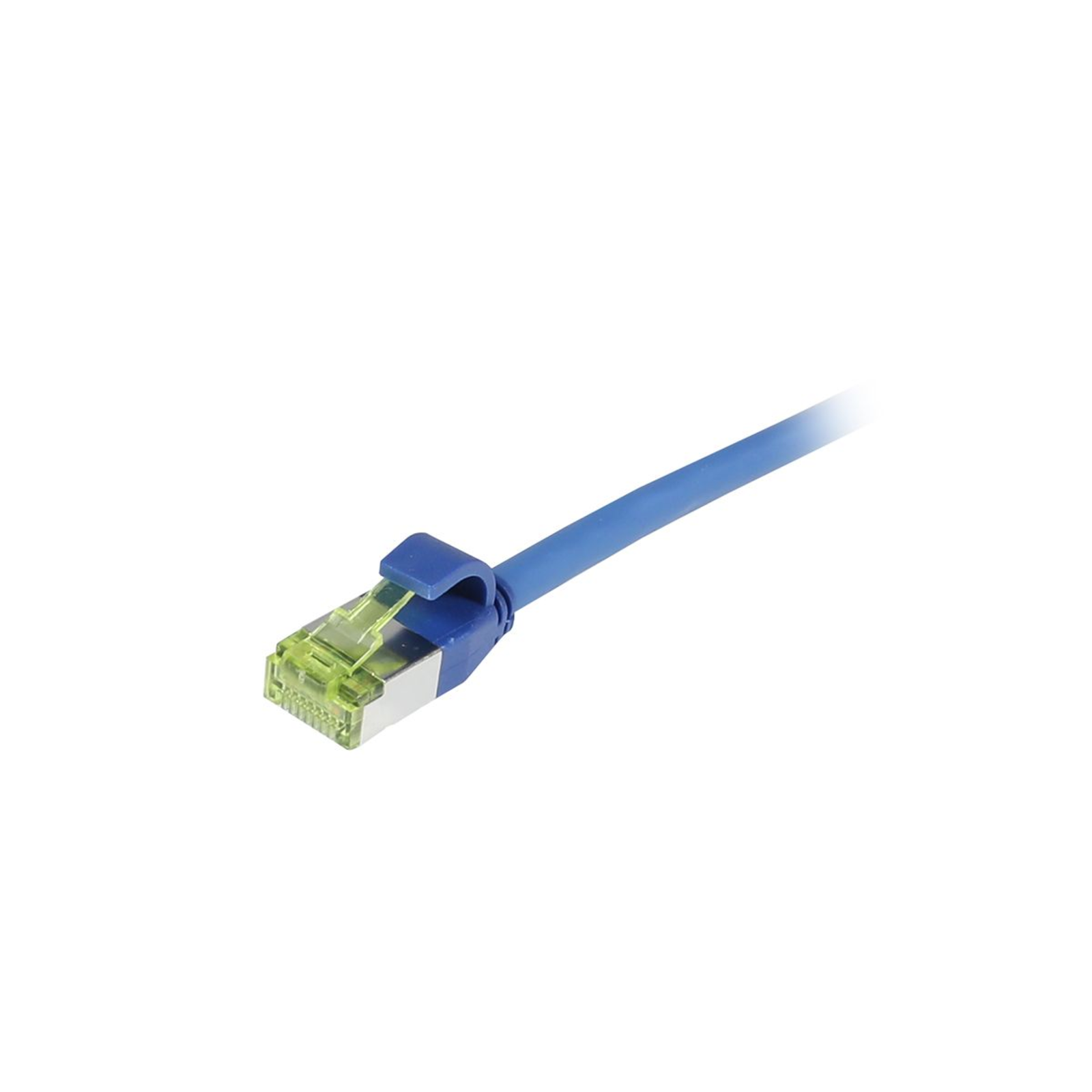 Synergy 21 Patch Cable RJ45 CAT6A 500Mhz Blue S/FTP Slimline Round D Cable Digital/Data (S217943)