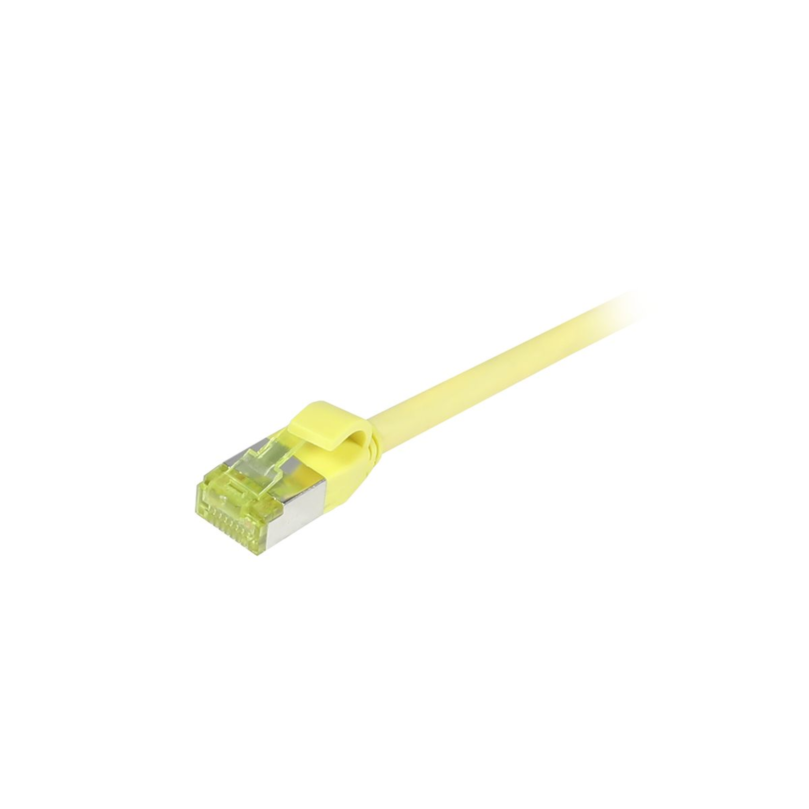 Synergy 21 Patch Cable RJ45 CAT6A 500Mhz Yellow S/FTP Slimline Round D Cable Digital/Data (S217953)