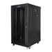 LANBERG FF01-6822-12BL free-standing rack 19inch self-assembly flat pack 22U/ 600x800mm black with glass door LCD