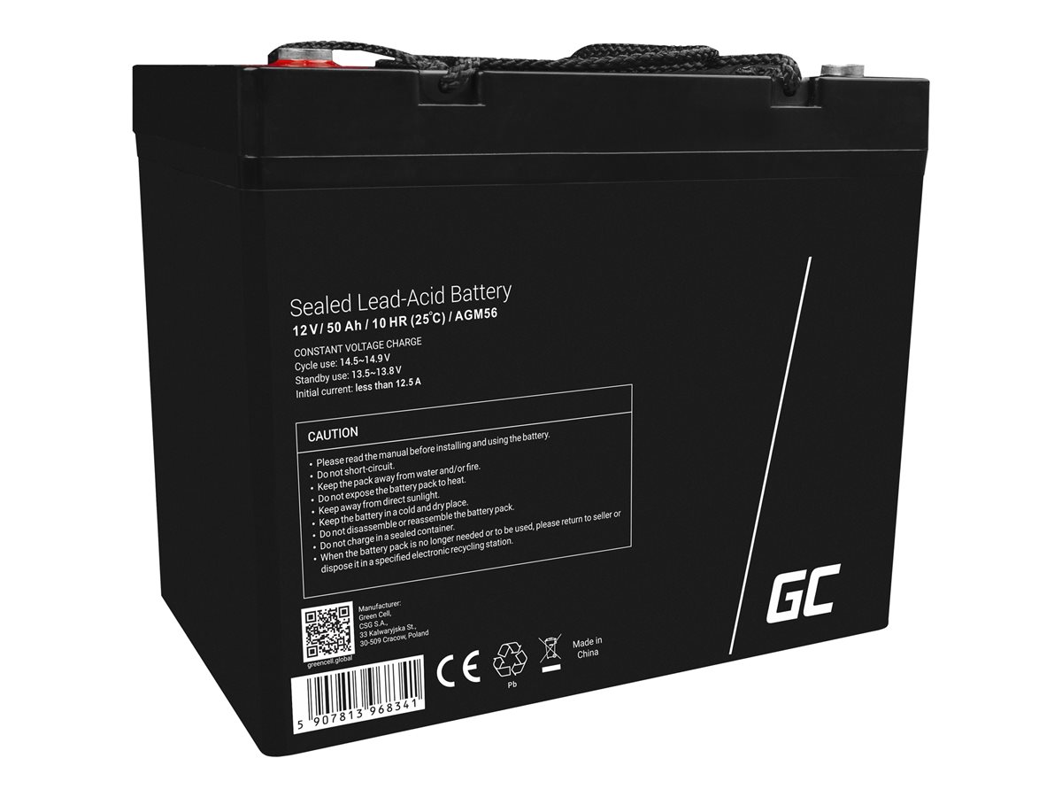 GREENCELL AGM 12V 50Ah VRLA Battery Gel deep cycle
