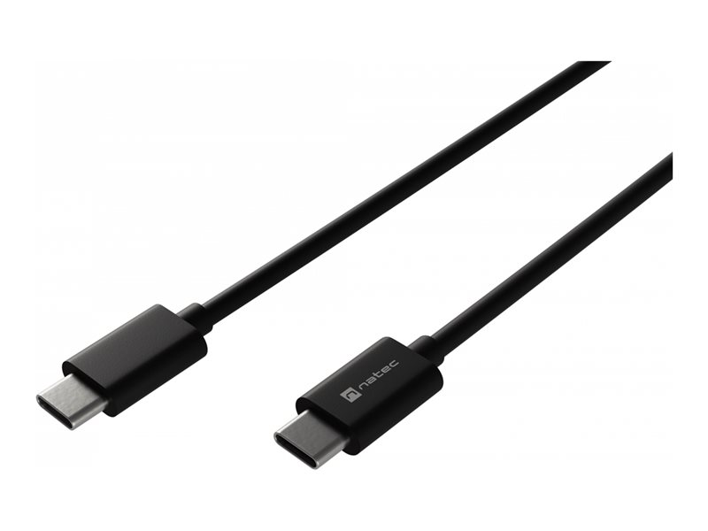 NATEC Prati USB-C 2.0 cable M/M 1m PD 100W black