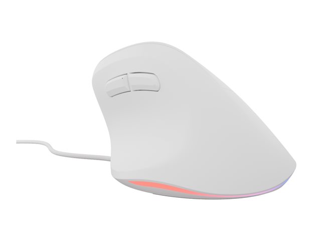NATEC Vertical mouse Crake 2 pro optical 12800dpi programmable white