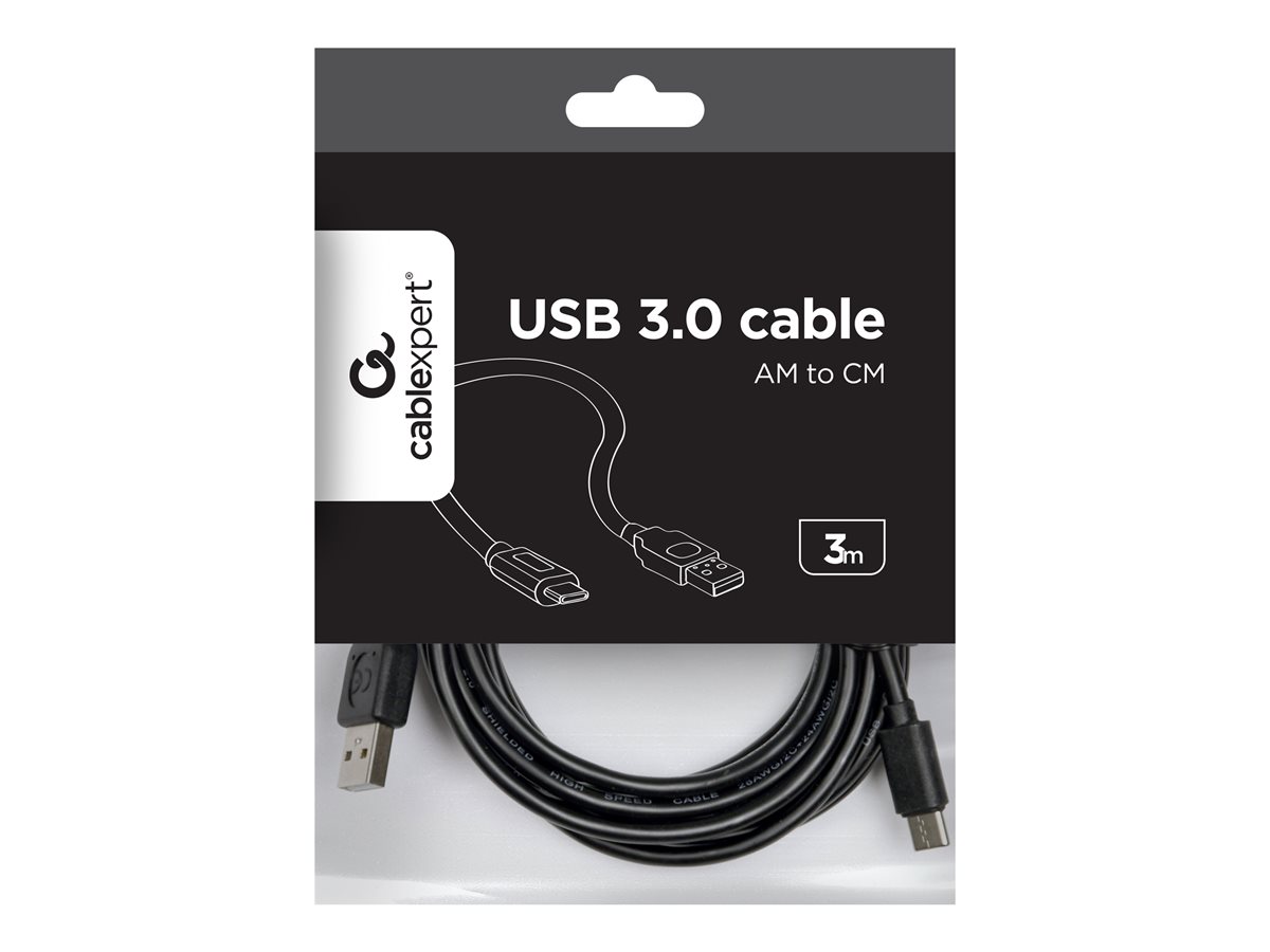 GEMBIRD CCP-USB2-AMCM-10 USB 2.0 cable to type-C AM/CM 3m black