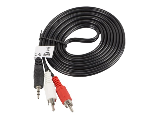 LANBERG CA-MJRC-10CC-0020-BK stereo audio cable Mini Jack 3.5mm M ->2x RCA Cinch 2m