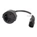 LANBERG CA-C14E-10CC-0018-BK extension power cable IEC 320 C14->SCHUKO F