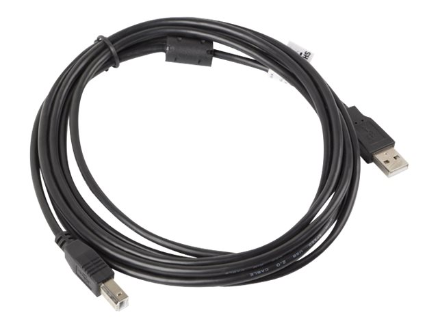 LANBERG CA-USBA-11CC-0030-BK cable USB 2.0 AM-BM with ferrite 3m black