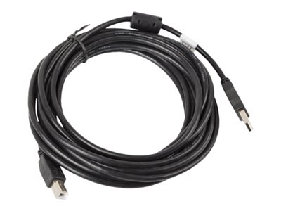 LANBERG CA-USBA-11CC-0050-BK cable USB 2.0 AM-BM with ferrite 5m black