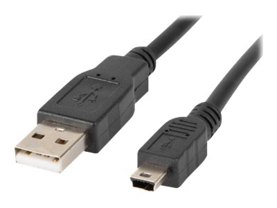 LANBERG CA-USBK-10CC-0018-BK cable USB 2.0 mini AM-BM5P 1.8m black