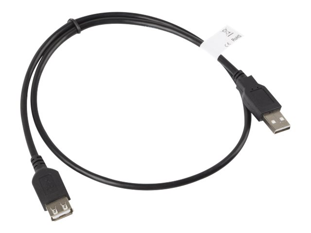 LANBERG CA-USBE-10CC-0007-BK extension cable USB 2.0 AM-AF 70cm black