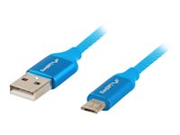 LANBERG CA-USBM-20CU-0018-BL cable Premium Quick Charge 3.0 USB Micro-B M A M 1.8M Blue