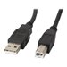 LANBERG USB-A M USB-B M 2.0 cable 1.0m black ferrite
