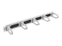 LANBERG AK-1203-S cable management brush panel type B 19 1U grey