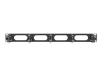 LANBERG 19inch cable management AK-1205-B panel 5 rings type B 1U black