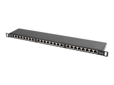 LANBERG PPS5-0024-B Patch Panel 24 port 0.5U cat. 5e shielded black