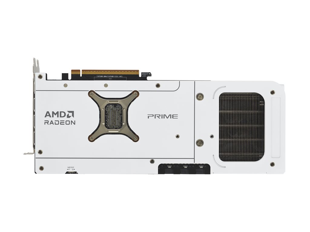 ASUS Prime Radeon RX 9070 XT White OC Edition 16GB GDDR6 Graphics Card PCIe 5.0 HDMI 2.1 DisplayPort 2.1a