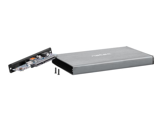 NATEC NKZ-1281 external enclosure RHINO GO for 2.5inch SATA USB 3.0 Grey