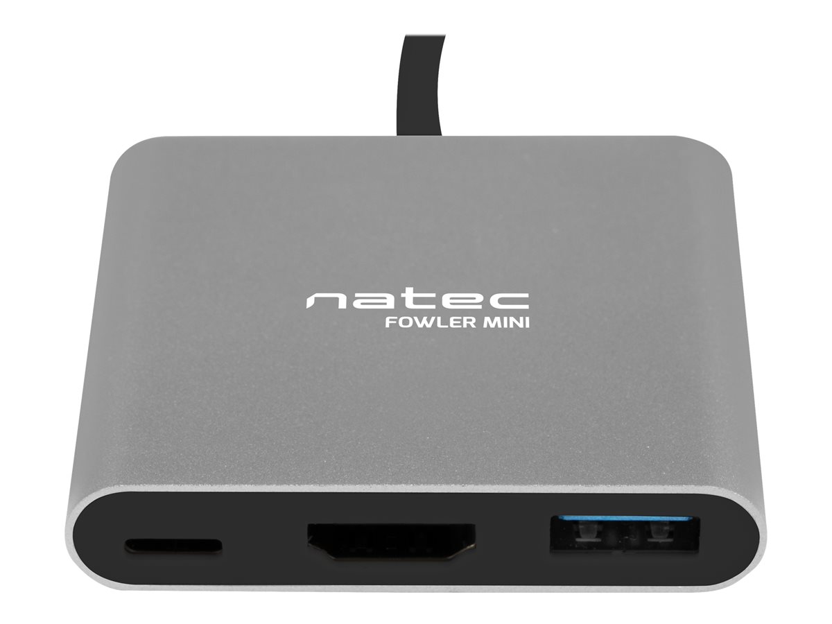 NATEC multi port Fowler USB-C pd. USB 3.0. HDMI 4K