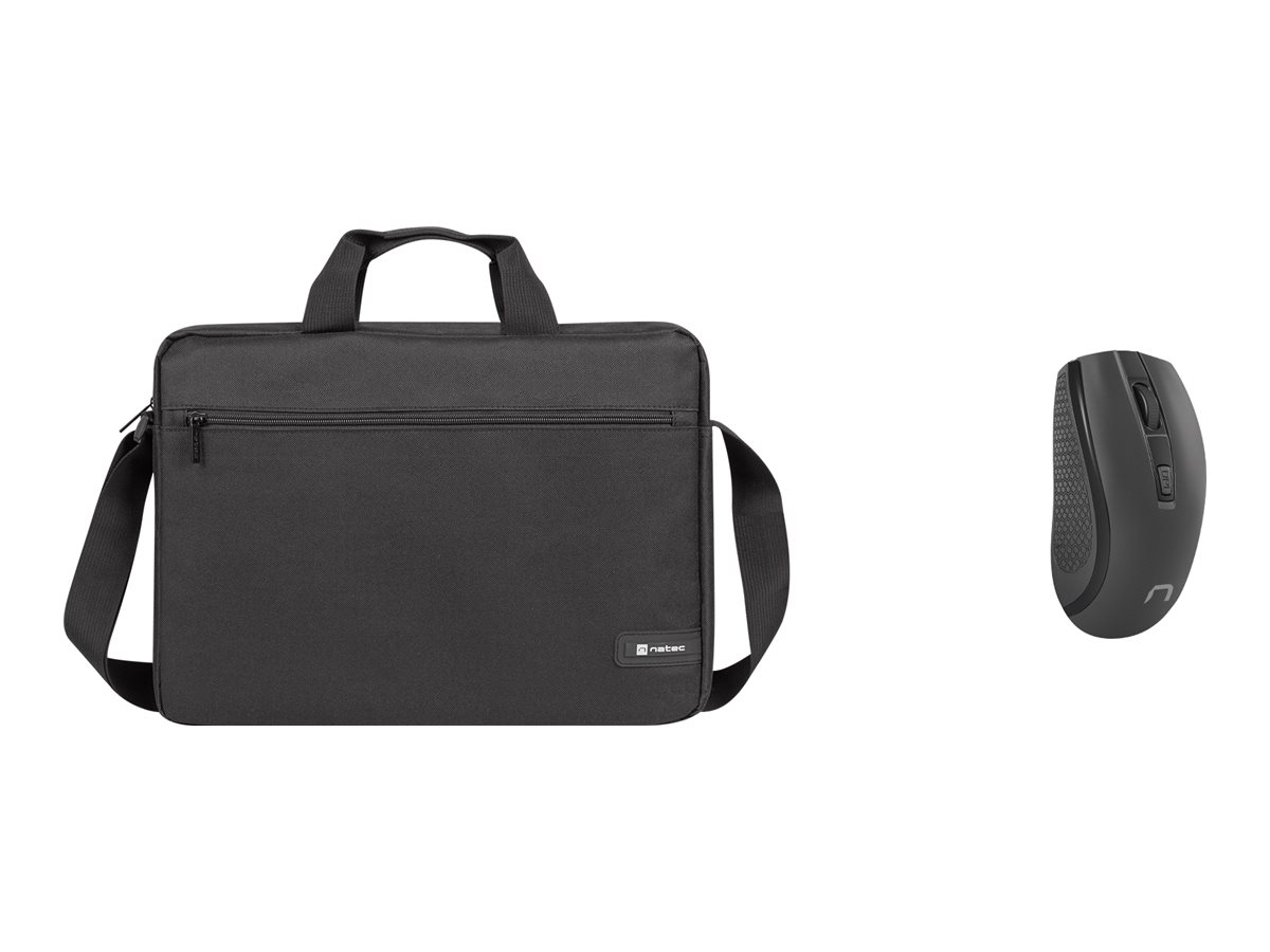 NATEC Laptop Bag Wallaroo 2 15.6inch with wireless mouse