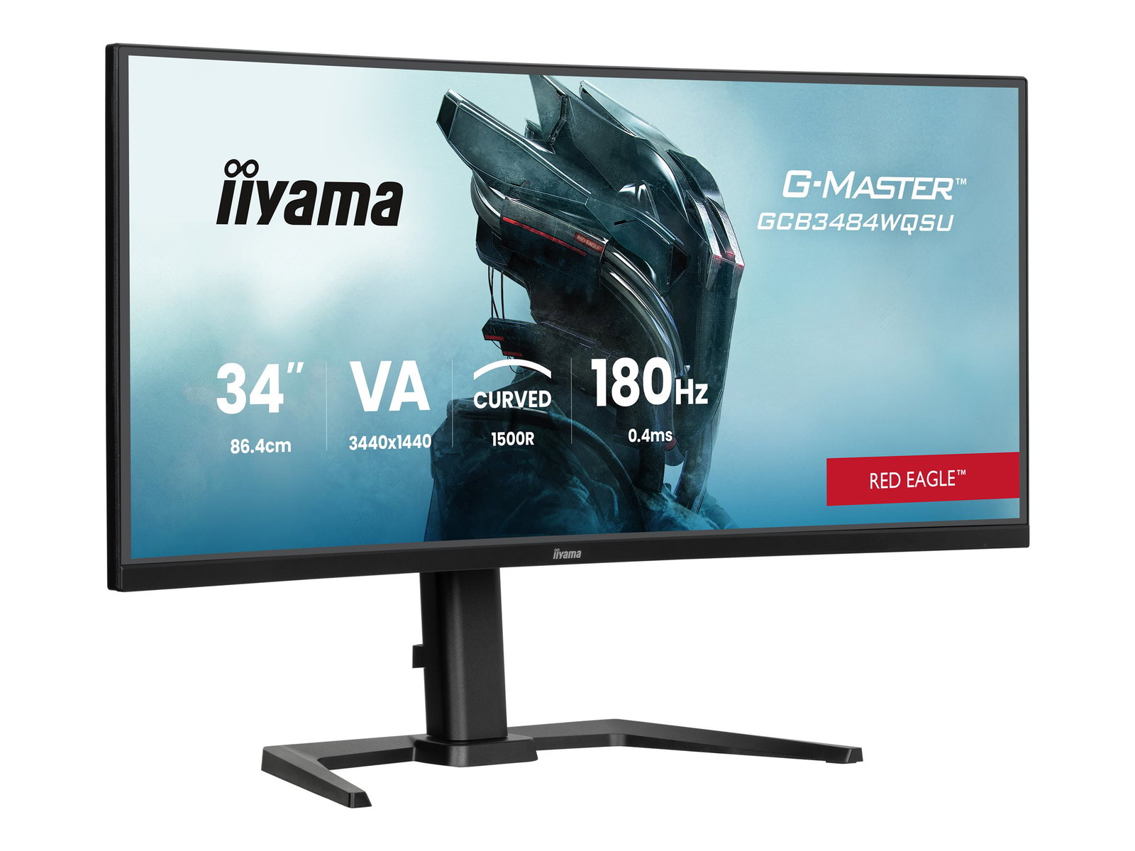IIYAMA GCB3484WQSU-B1 34inch VA 3440x1440 500cd/m2 0.4ms 2xHDMI 2xDP USB