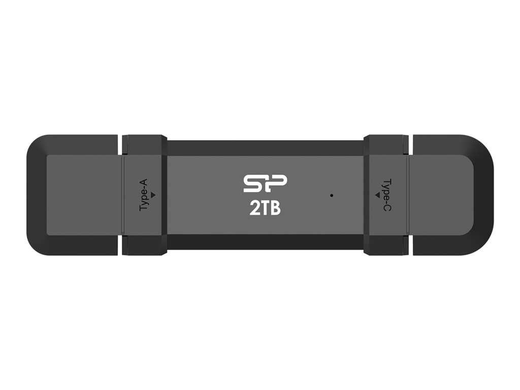 SILICON POWER DS72 1TB External SSD USB-A USB-C 1050/850MB/s Red