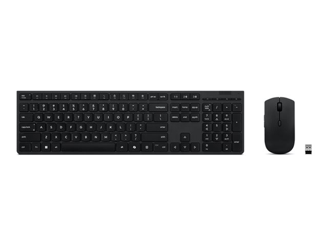 LENOVO Professional Wireless Rechargeable Keyboard and Mouse Combo AI - Lithuanian
