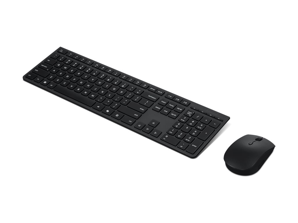 LENOVO Professional Wireless Rechargeable Keyboard and Mouse Combo AI - Lithuanian
