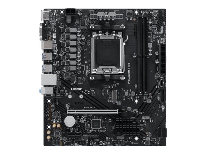 MSI PRO A620AM-B EVO AM5 DDR5 mATX HDMI MB