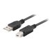 LANBERG CA-USBA-15CU-0010-BK cable USB 2.0 AM-BM with ferrite 1m black