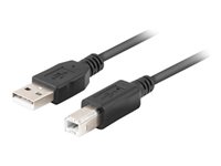 LANBERG CA-USBA-15CU-0018-BK cable USB 2.0 AM-BM with ferrite 1.8m black