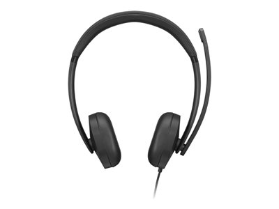 LENOVO 5000 Headset on-ear wired USB-C black Certified for Microsoft Teams
