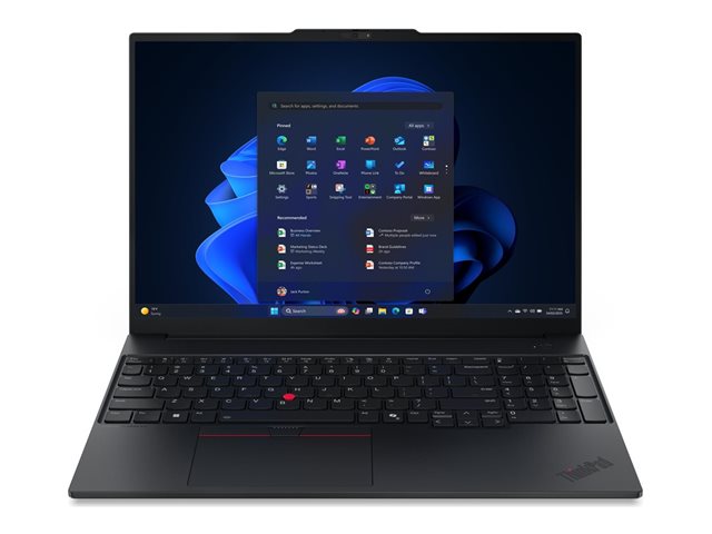 LENOVO ThinkPad E16 Gen 3 Intel Core Ultra 5 226V 16inch WUXGA 16GB 512GB SSD M.2 2242 PCIe Intel Arc Graphics 130V W11P 3Y Carryin
