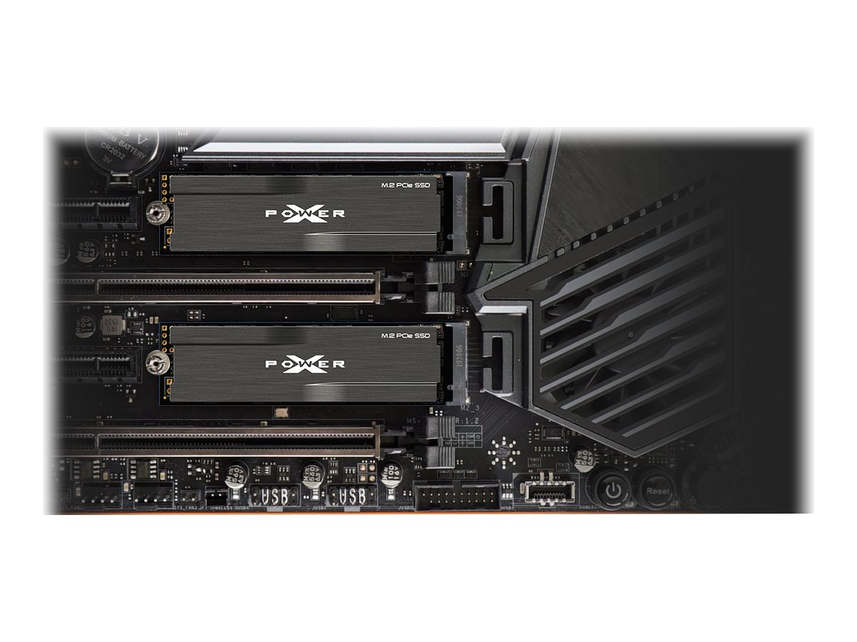 SILICON POWER SSD P34XD80 1TB M.2 PCIe Gen3 x4 NVMe 3400/3000 MB/s heatsink