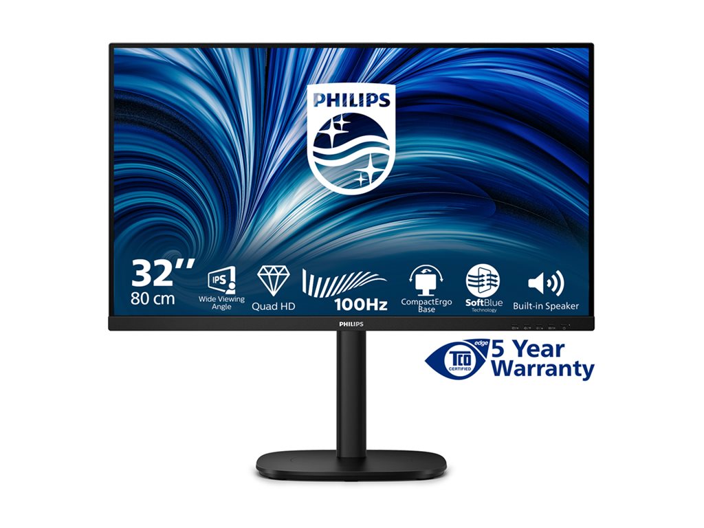 PHILIPS 32B2N3500/00 31.5inch QHD 16:9 IPS 100Hz HAS 180mm HDMI 2x 2.0 DP 1.2