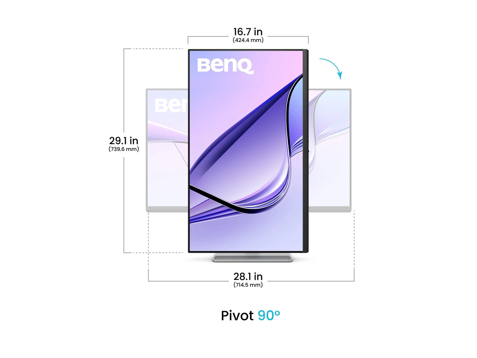 BENQ MA320UP 31.5inch IPS 4K UHD 550cd/m2 5ms HDMI2.0x2 USB C DP ALT Mode PD 90Q USB Cx3 Speakers Pivot