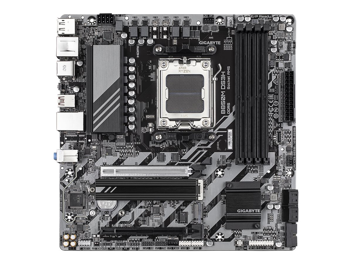 GIGABYTE B850M DS3H AM5 MB 4xDDR5 4xSATA 2xM.2