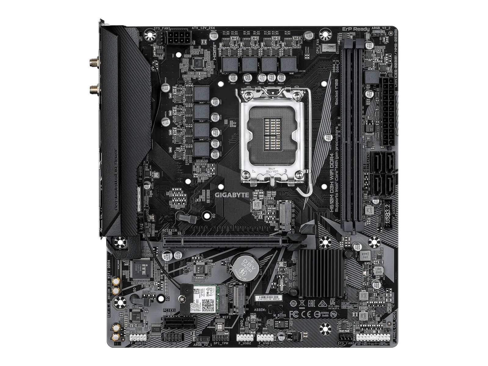 GIGABYTE H610M D3H WIFI DDR4