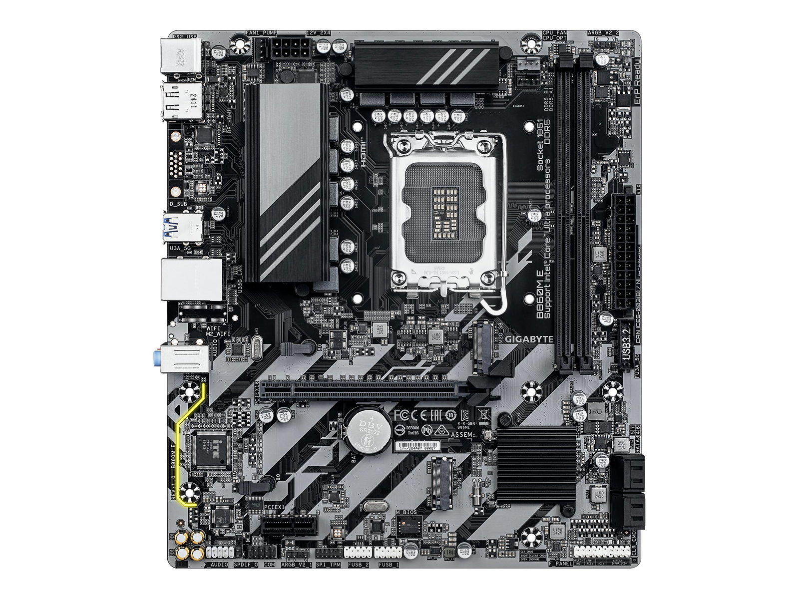 GIGABYTE B860M E LGA1851 4xDDR5 4xSATA 2xM.2