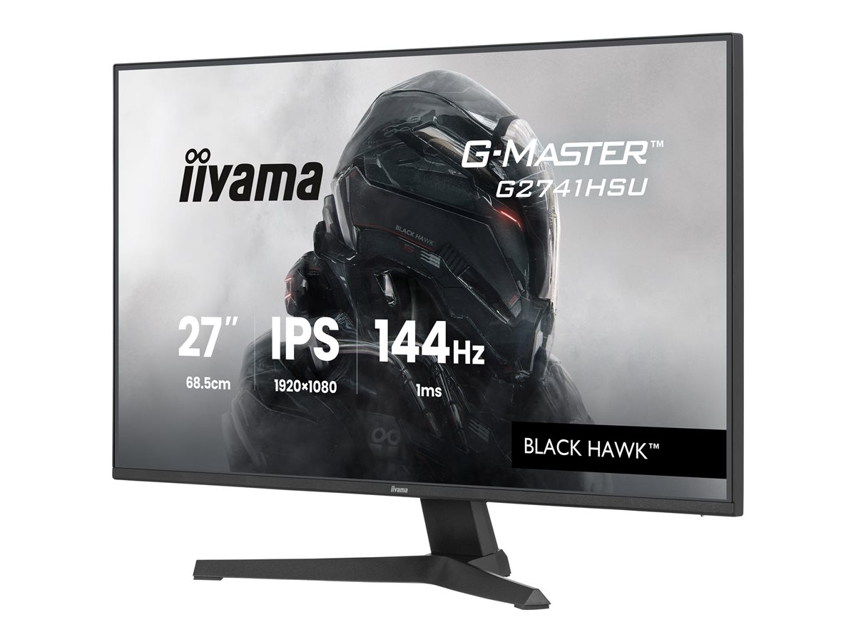 IIYAMA G2741HSU-B1 27inch IPS Gaming G-Master Black Hawk FreeSync 1920x1080 144Hz 300cd/m HDMI DisplayPort 1ms MPRT