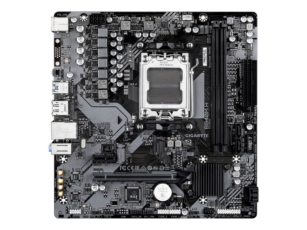 GIGABYTE B840M H AM5 2xDDR5 4xSATA 1xM.2 1xHDMI 1xDP