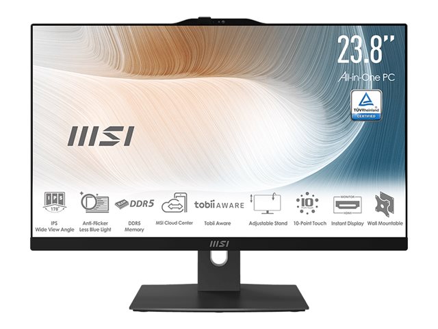 MSI Modern AM242P 1M-2088XEU Intel Core 5 120U 23.8inch FHD 16GB 512GB SSD WiFi+BT Keyboard+Mouse NOOS 3Y Black