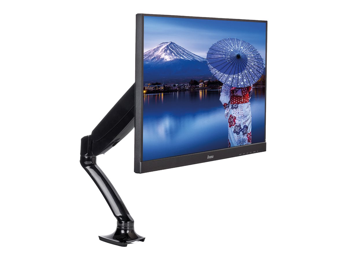IIYAMA DS3001C-B1 ACC Flexible desk mount for single monitor 10-27i height adjustable gas spring VESA 75x75/100x100 1-5kg (P)