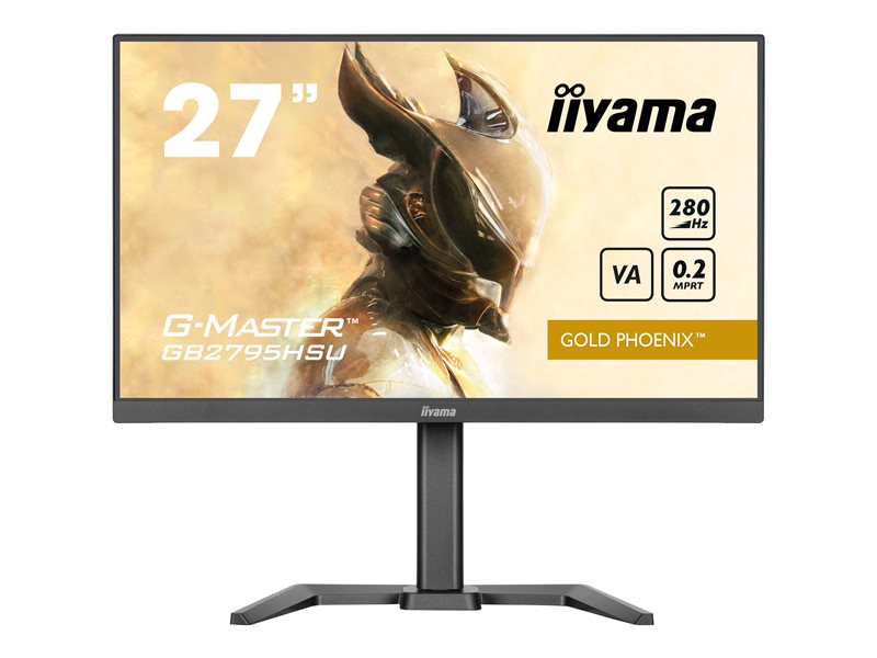IIYAMA GB2795HSU-B1 G-Master Gold Phoenix 27inch Fast VA FHD 280Hz 300cd/m2 0.2ms HDMI DP 4xUSB 3.2 Speakers Black Tuner 15cm Adj.