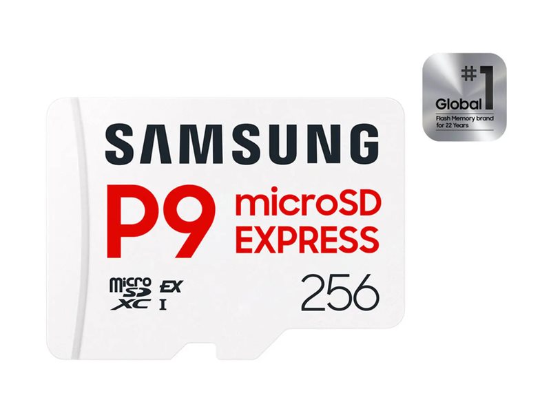 SAMSUNG P9 Express microSD Express Card 256GB 4K UHD NVMe 1.3 800 MB/s Read 200 MB/s Write Memory card for Nintendo Switch 2