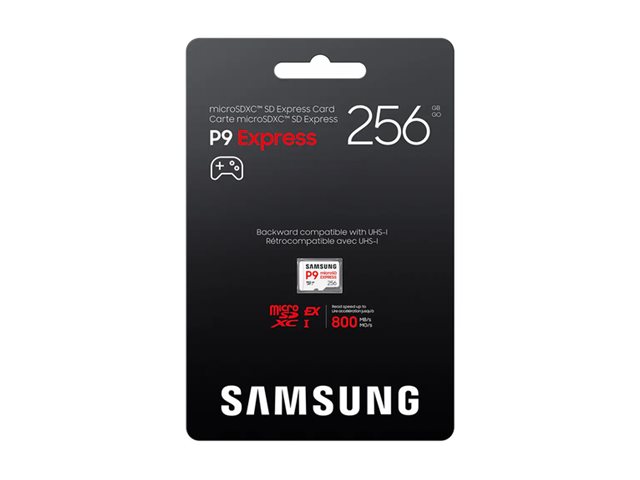 SAMSUNG P9 Express microSD Express Card 256GB 4K UHD NVMe 1.3 800 MB/s Read 200 MB/s Write Memory card for Nintendo Switch 2