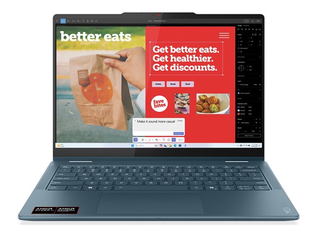 LENOVO Yoga7 2in1 14AKP10 AMD Ryzen AI 7 350 14inch WUXGA 16GB 512GB SSD M.2 2242 PCIe UMA noAC noPCORD W11H 2YR Carryin